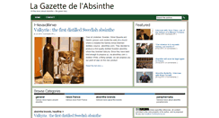Desktop Screenshot of gazetteabsinthe.com