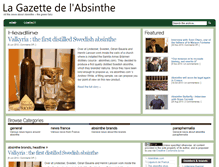 Tablet Screenshot of gazetteabsinthe.com